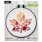 Bucilla Stamped Embroidery Kit W/6" Plastic Hoop-Autumn Foliage